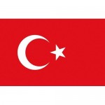 Flag Turkey 30x45cm printed